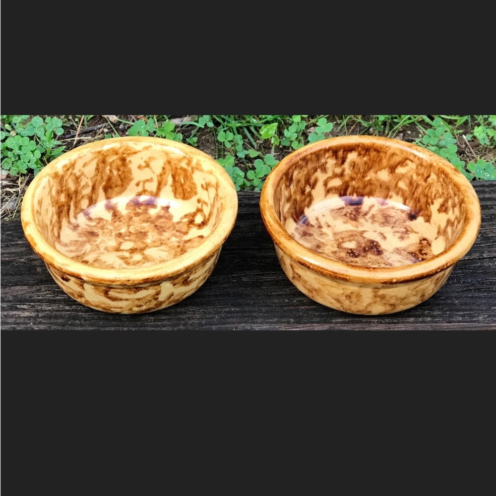Set of 2 Vintage Custard Bowls